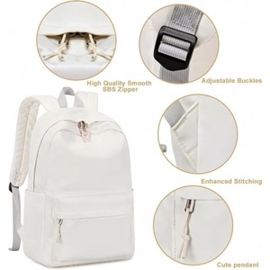 Free sample School Backpack for Teen Girls Women Laptop Backpack College Bookbags Middle School Travel Work <b>Back</b> <b>Pack</b>(Solid - Product Image 4