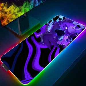 Tapis de souris rétroéclairé RGB, tapis de souris pour ordinateur portable, <span class=keywords><strong>clavier</strong></span>, tapis de souris pour PC, tapis de bureau pour jeux, dérivés d'anime - Product Image 4