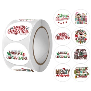 Stock Ready Christmas Thank You Stickers Adhesive Labels <strong>Appreciation</strong> - Product Image 3