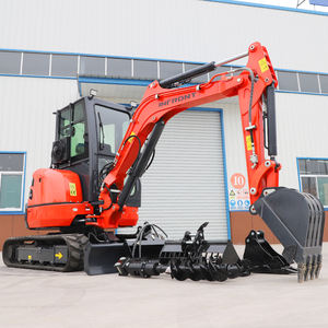 Мини-экскаватор Infront для сада и сельского хозяйства, гусеничный, 3,5 тонны, с гидравлическим приводом, гарантия на двигатель 1 год - Product Image 1