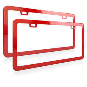 Cadre de plaque d'immatriculation en acier inoxydable et alliage d'aluminium, spécifications américaines, plaque d'immatriculation populaire, cadres de plaque d'immatriculation personnalisés - Product Image 4