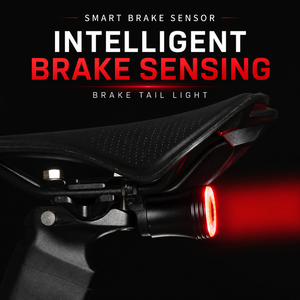 Feux arrière à détection de freinage, feux de vélo d'extérieur, feux LED pour vélo de route, arrêt automatique après 40 secondes, démarrage automatique par vibration - Product Image 2