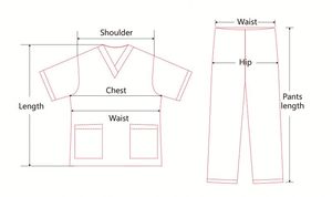 Stylish Hospital <b>Uniforms</b> Moisture Wicking Unisex <b>Scrub</b> Set Wholesale - Product Image 6
