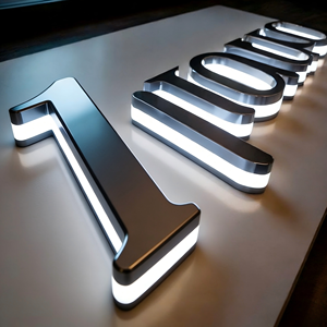 Letras de Canal LED Retroiluminadas Personalizadas, Letras 3D, Letreros LED Iluminados 3D para Tiendas y Oficinas, Letrero Comercial para Exteriores - Product Image 3