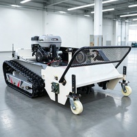 Tondeuse à gazon robotisée sans fil industrielle de dernière génération, moteur 4 temps, alimentée à l'essence, contrôle intelligent, réglable