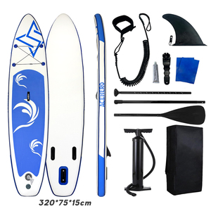 Planche gonflable antidérapante et respectueuse de la peau, résistante au soleil, élégante, pour les loisirs aquatiques, idéale pour les vacances en bord de mer et les sports nautiques - Product Image 2