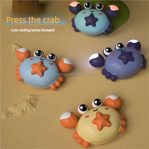 Nouveau crabe Friction jouet créatif éducation précoce éclairage intéressant presse et aller voiture jouets ramper crabe enfants bébé jouet pour cadeau - Product Image 6