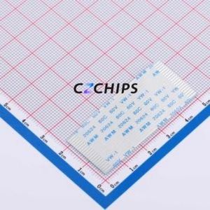 HX FFC-1.0-20P-50mm FFC Cable (Flexible Flat Cable) P=1mm Connector 20P 1mm 0.3mm Non-Inverting - Product Image 1