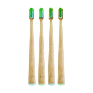 round handle bamboo toothbrush with painting