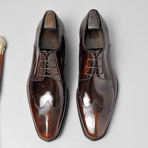 Men's Retro Kangaroo-Inspired Japanese Low-Top Office Career Lightweight Anti-Slip Breathable Patchwork Loafers <b>Pointed</b> <b>Toe</b> - Product Image 1