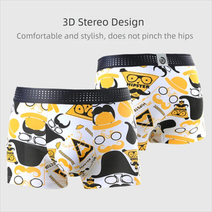 Vente en gros de sous-vêtements pour hommes, boxers mi-hauts pour adolescents, caleçons en coton doux à la mode, caleçons pour garçon, sous-vêtements hipster - Product Image 5