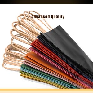 Medium Size Eco-Friendly Waterproof Digital Printing <b>Paper</b> Gift Bags 10.6x8.3x4.3 Inches 16 Solid Colors Party Favor Bags - Product Image 6