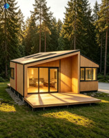 Unité de logement modulaire LGS en acier léger, design européen, étanche, type « Granny Flat », cabane préfabriquée pour Airbnb et complexes hôteliers