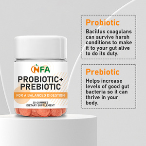 Gommes probiotiques de haute qualité : favorisent l'équilibre digestif, la santé intestinale et renforcent la fonction immunitaire. Contient des probiotiques. - Product Image 2
