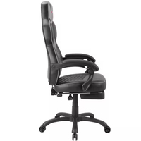 Fauteuil de Gaming PC Moderne en Cuir PU, Pivotant, Style Racing, avec Repose-Pieds, Base Cinq Étoiles, Hauteur Réglable - Vente en Gros