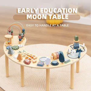Mesa de Juego Sensorial de Madera Montessori Personalizada Qiaike, Centro de Actividades para Bebés, Juguetes de Aprendizaje para Niñas y Niños de 1+ Año, Regalos - Product Image 2