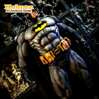 Statue en résine de fibre de verre de style manga grandeur nature Marvel Spider-Man Batman, décoration de Noël, Halloween, Nouvel An, décoration de la maison, faite à la main