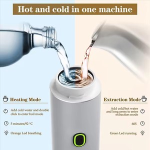Machine à expresso automatique portable électrique sans fil rechargeable mini USB-C en gros - Cafetière de voyage 9 bars pour la maison - Product Image 5