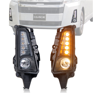 パーツ Toyota Hiace front bumper light TRD Front Bumper Grill LED Head Light for Toyota Hiace 2018-2020