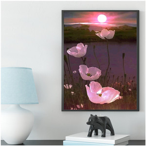 Mới Bán Chạy Bán Buôn Tranh Kim Cương Tự Làm Tranh Kim Cương Trang Trí Nhà Ngày Hoa Rơi Tranh Kim Cương 5D - Product Image 3