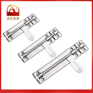 Stainless Steel Surface-mounted Bolt <b>Lock</b> Door <b>Latch</b> Security Bolt For Wooden Door Easy Installation Industrial Design - Product Image 5