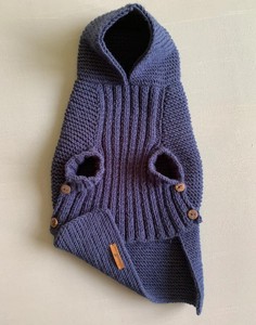 Qiqu-Sudadera con capucha personalizada para perro, suéter hecho a mano de punto de ganchillo, Schnauzer pequeño en miniatura - Product Image 3
