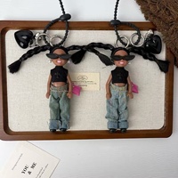 Joyson Pendentifs Porte-clés Poupée Tennis Rétro, Poupée Maximaliste, Pendentif de Sac à Dos de Baseball Haut de Gamme pour Femme, Décoration Cadeau
