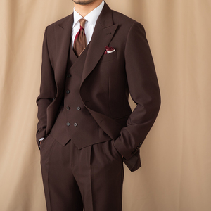 Factory Customized Business Casual Lapel Three-piece Fashionable Slim Men's <strong>Suit</strong> - Product Image 1