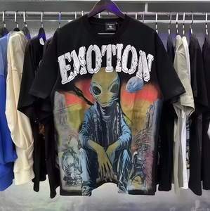 เสื้อยืดผู้ชายทรงปกติ สไตล์สตรีทแวร์ ลายตัวอักษร Mixed Emotion แขนสั้น คอกลม ผ้าฝ้ายเจอร์ซีย์ 100% เป็นมิตรต่อสิ่งแวดล้อม ระบายอากาศได้ดี - Product Image 6
