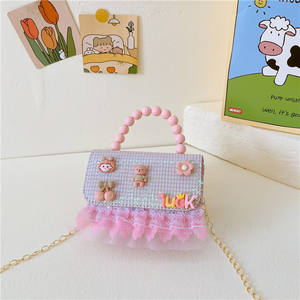 Tatlı çiçekli çanta çocuk yaratıcı el yapımı çanta sevimli yeni stil Mini çapraz vücut çanta - Product Image 2