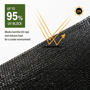 Filet <span class=keywords><strong>d</strong></span>'<span class=keywords><strong>ombrage</strong></span> HDPE pour protection solaire extérieure, taille <span class=keywords><strong>3x6</strong></span>, taux <span class=keywords><strong>d</strong></span>'<span class=keywords><strong>ombrage</strong></span> 50%, 50 g/m², protection UV - Product Image 3
