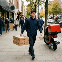 Boîte à pizza personnalisée avec poignée, assiettes détachables, écologique, biodégradable, multifonctionnelle, perforée, UV, pour les collations à emporter