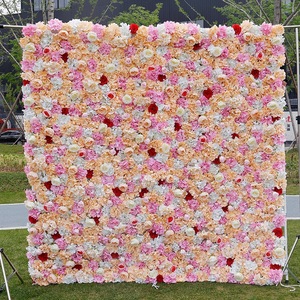 Nuevo Diseño de Flores Artificiales para Decoración de Paredes, Paneles Decorativos para Fondos de Boda - Product Image 4