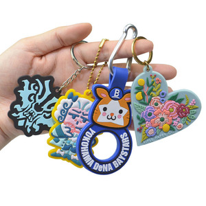 Fabricant en gros de porte-clés en PVC 3D personnalisés avec des personnages de dessins animés et de films - Product Image 5