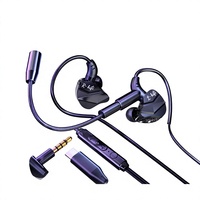 Écouteurs intra-auriculaires filaires pour gaming et esports, avec microphone, son HIFI, pour musique et sport, compatibles mobile/ordinateur, fabriqués en Chine