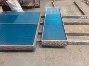 Échangeur de chaleur à serpentin en cuivre et ailettes en aluminium AESIMA |   Bobine de chauffage et de refroidissement à vapeur <span class=keywords><strong>d</strong></span>'eau AHU |   Radiateur de refroidissement à sec pour HVAC |   TUV/CE - Product Image 6