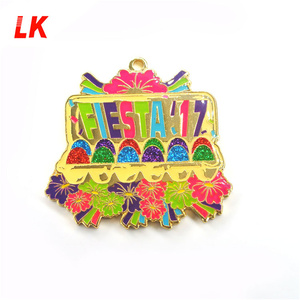 Design lucky festival souvenir carnival horse alloy medals and trophies - Product Image 3