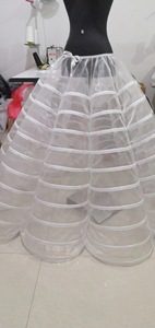 Jupon large et volumineux AL1642 en forme d'arête de poisson, jupon de robe de mariée, <span class=keywords><strong>crinoline</strong></span>, robe de reine, 10 grands cerceaux transparents, volants de mariée, cancan - Product Image 4