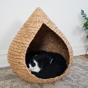 Meilleures ventes Petite larme en forme de goutte d'eau Cage pour animaux de compagnie Jacinthe d'eau Nid pour chien et chat Maison pour amis à fourrure - Product Image 5
