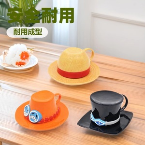 Taza de Café <span class=keywords><strong>Anime</strong></span> con Plato, Taza de Cerámica Blanca de Dibujos Animados, Juego Creativo para Parejas - Product Image 1
