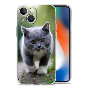 Cartone animato simpatico gatti sfondo <span class=keywords><strong>di</strong></span> lusso custodia per telefono trasparente per <span class=keywords><strong>iPhone</strong></span> 15 16 14 13 12 11 17 Pro Max XR SE 7 8 Plus Cover antiurto - Product Image 4