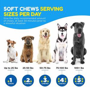 Köpekler ve kediler için OEM 120 Chews köpek sakinleştirici davranır takviyesi Bacon lezzet yumuşak çiğniyor destek sakin ve rahat - Product Image 2