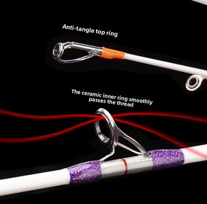 <span class=keywords><strong>Canne</strong></span> à pêche en fibre de verre pour bateau, à profil souple, pour la pêche au calamar et au seiche, <span class=keywords><strong>ensemble</strong></span> de cannes robustes pour radeau, vente en gros, OEM - Product Image 3