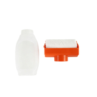 Bouteille de peinture portable avec rouleau, vide, rechargeable, pour peinture au latex, petite taille, pour retouches murales DIY
