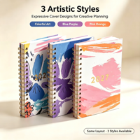 Carnet de notes carré personnalisé 5A avec reliure spirale thermique en tissu/papier, idéal pour la promotion de bureau, journal de coloriage et agenda quotidien imprimé