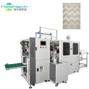 Macchina Bordatrice per Tappeti / Rifinitrice Automatica con Piegatrice Nastro per Bordi di Tessuti in Cotone, Tappeti a Nastro, Rimanenze di Tessuto, Tessuti per Tappezzeria, con PLC - Product Image 1