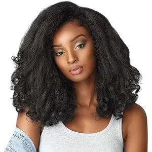Brazilian hair swiss hd lace frontal wig,Kinky curly human hair wig for women,Pre pluck lace wig with curly baby hair