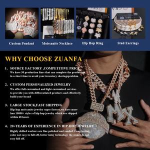 Collar de Cadena de Tenis de Lujo para Hombre y Mujer Estilo Hip Hop con Moissanita VVS y Diamantes de Laboratorio de 2MM 3MM 4MM 5MM en Plata S925, Joyería Fina Iced Out - Product Image 6