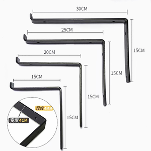 Support de cloison de stockage en fer mural en forme de L Support de panneau de couche de cadre Code d'angle Plaque métallique Support mural porteur - Product Image 4