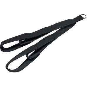 Bande de résistance double extrémité OEM en sangle polyester noire durable pour entraînement de fitness et renforcement des bras - Product Image 5